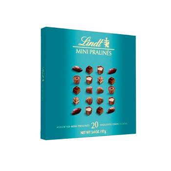 Lindt Mini Pralines Assorted Chocolate Candy Gift Box – 3.4 oz