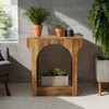 Hommoo 2-Tier End Table with Storage Space Brown - 2 of 4