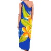 LA LEELA Women's Summer Beachwear Sarong Bikini Wraps Swim Cover Up Wrap Skirt Swimwear Swimsuit Beach Coverups for Women One Size Blue,Floral - 3 of 4