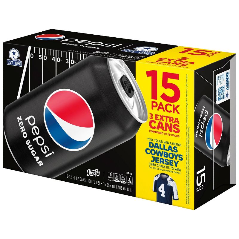 Pepsi Zero - 15pk/12 fl oz Cans, 3 of 5