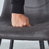 Dining Chairs Set of 2, Mid Century Modern Metel Legs for Indoor Kitchen & Dining Room Chairs Comfortable Chairs Suitable for Home Coffee...(2, Gray) - 4 of 4