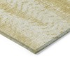 Gold Wheat And Ivory Botanical Leaves Washable Indoor Outdoor Area Rug - 4 of 4