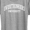 Women's - Instant Message - Overthinkers University Short Sleeve Graphic T-Shirt - 2 of 4