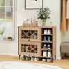 Costway Shoe Storage Cabinet with Flip Doors Adjustable and Removable Shelves for Entryway - 4 of 4