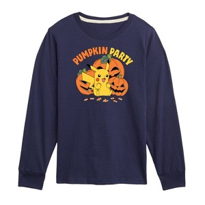 Boys' - Pokémon - Pumpkin Party Long Sleeve Graphic T-Shirt - 1 of 4