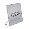 Azar Displays Angled L-Shaped Sign Holder Frame with Slant Back Design 8.5"x 11''High- Vertical/Portrait, 10-Pack - 4 of 4