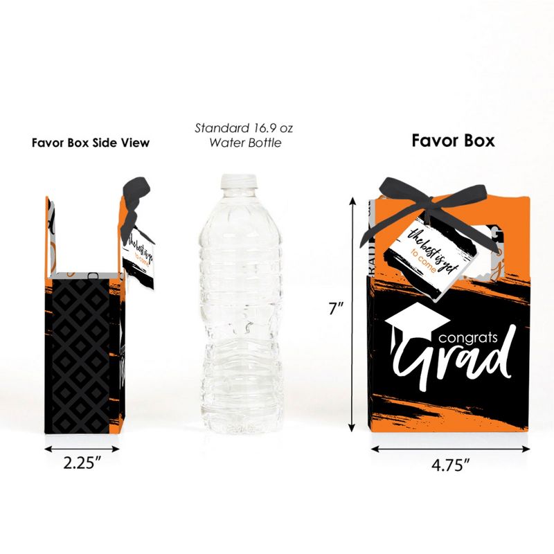 Big Dot of Happiness Orange Grad - Best is Yet to Come - Orange  Graduation Party Favor Boxes - Set of 12, 2 of 7