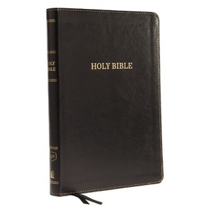 KJV, Thinline Bible, Large Print, Imitation Leather, Black, Indexed, Red Letter Edition - by  Thomas Nelson (Leather Bound) - 1 of 1