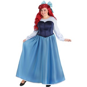 HalloweenCostumes.com The Little Mermaid Womens Plus Size Ariel Dress Costume. - 1 of 4