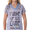 Peanuts Girls' Woke Up This Cute Pajamas Shirt And Pants Jogger Pajama Set - 2 of 4
