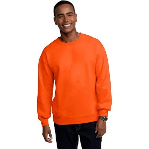 Fruit of the Loom Mens Eversoft Fleece Extended Sizes Crewneck Sweatshirts - 1 of 3