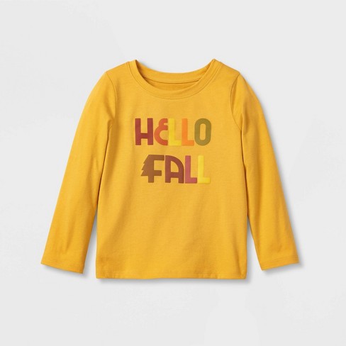 yellow long sleeve shirt toddler