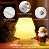 DORESshop 7 in. White Glass Desk Tree Lamp, 9-Watt Warm Light Bulb Included, Perfect Decor for Bedroom, Living Room, Christmas - 4 of 4