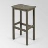 Caribbean 4pK Acacia Wood Barstools Gray - Christopher Knight Home - 4 of 4