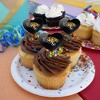 Towson University Tigers Logo Heart Love Cupcake Picks Toppers Decoration Set of 6 - 4 of 4