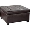 Lyngins Tufted Storage Ottoman with Birch Legs, Waffle Stitch Ottoman Coffee Table, Upholstered Foot Stool, Ottoman Bench with Soft-Close Hinges - 4 of 4