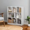 Cube Bookcase, Freestanding Storage Unit with 8 Open Compartments - 3 of 4