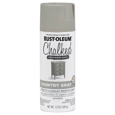 Rust-Oleum 12oz Chalked Country Spray Paint Gray