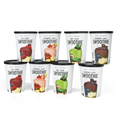Daily Harvest - Best-Selling Frozen Organic Smoothies Box (8 Pack)