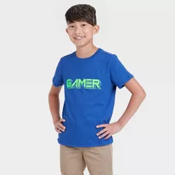 Boys' 'Gamer' Graphic Short Sleeve T-Shirt - Cat & Jack™ Blue