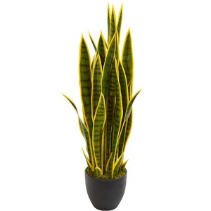 Nearly Natural 33-in Sansevieria Artificial Plant - 1 of 2
