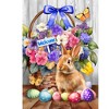 Briarwood Lane Easter House Flag 40x28 For Outdoor Welcome Bunny and Basket For Easter House Flag - 3 of 4
