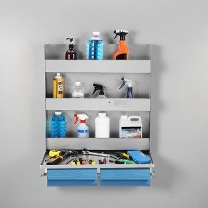Aluminium Work Station Storage Cabinet, Work Tray with Spring Loaded Tissue Tensioner Aluminium Garage, for Trailer Shop/Garage Storage - 1 of 4