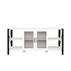 NicBex Farmhouse TV Stand with Metal Open Bookshelf Modern Industrial TV Stand Media Console for Living Room, Bedroom - 3 of 4