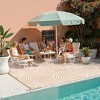 Lahome Outdoor Plastic Straw Rug-Waterproof Reversible Mat for Patio, Backyard, Camping, RV Awning - 2 of 4