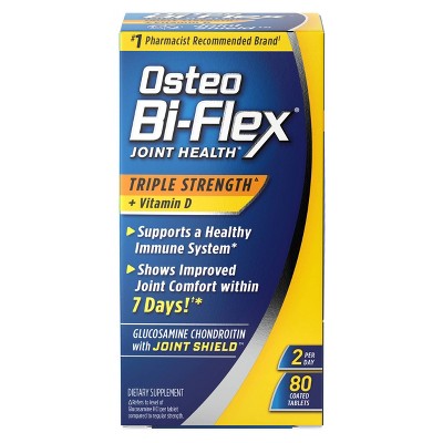 Osteo Bi-Flex Triple Strength & Vitamin D Joint Health Tablets - 80ct