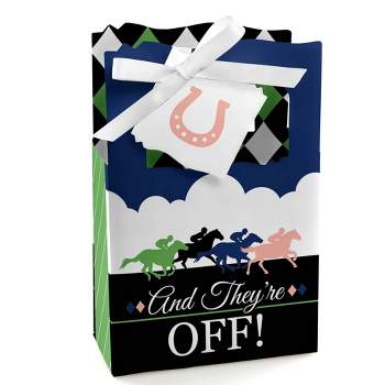 Big Dot of Happiness Kentucky Horse Derby - Horse Race Party Favor Boxes - Set of 12