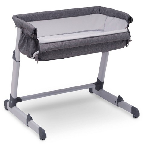 Adjustable Height Next to Me Baby Crib with Mattress