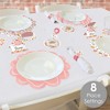 Big Dot of Happiness Girl Little Pumpkin - Fall Birthday or Baby Shower Paper Charger and Table Decorations - Chargerific Kit - Place Setting for 8 - 2 of 4