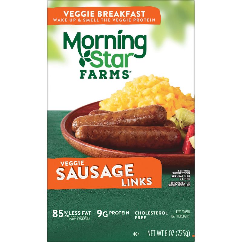 Morningstar Farms Breakfast Veggie Sausage Links - Frozen - 8oz, 5 of 11