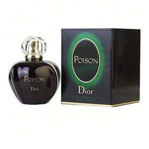Poison By Christian Dior Women Edt Spray 1.7 Oz  Carnation, Amber, Virginia Cedar, Heliotrope, Vanilla, Musk, Vetiver 1985 Romantic Perfume - 1 of 1