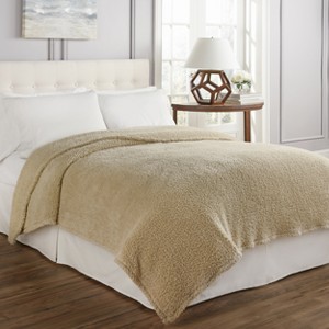 Cosette Ultra Soft Blanket (King) Cream - Beautyrest, Ivory
