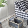 NAYSAYE Set of 2 Rectangular Rustic Planters with Galvanized Metal and Wood for Indoor and Outdoor Gardening, Brown and Silver, 22"*16"*14" - 4 of 4