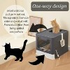 LunaLulinlk black Large cat litter box with lid, including cat litter scoop, closed cat litter box - 2 of 4