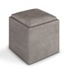 NicBex 16.9" Storage Bench Cube Storage Ottoman with Tray for Bedroom, Living Room - 3 of 4