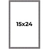 PosterPalooza | Textured Grey Picture Frame - UV Acrylic, Foam Board Backing, Hanging Hardware - 2 of 4