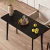 FUFU&GAGA Black Study Table: Elegant Design, Ample Storage, Durable Build - 2 of 4