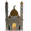 Ramadan Countdown Calendar, Wooden Castle LED Wooden Advent Calendar Cabinet for Farmhouse Tables Bookshelve Multi Functional Cabinet Decoration - 4 of 4