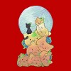 Men's Design By Humans Cat Pumpkin Pile By AwkwardDragon Tank Top - 2 of 3