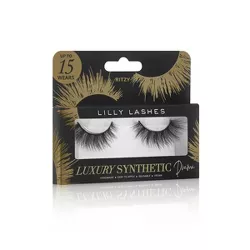 Lilly Lashes Luxury Synthetic False Eyelashes Drama - Ritzy - 1ct