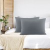 PiccoCasa Luxury Viscose from Bamboo Pillowcases with Zipper Closure 2 Pcs - 2 of 4