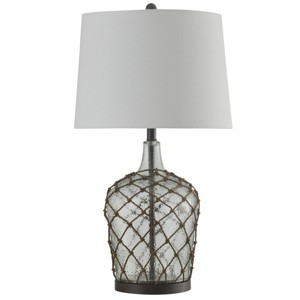 30" Cayos Rope Glass Table Lamp Clear - StyleCraft: Nautical Style, No Assembly Required - 1 of 3
