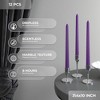 10 inch Taper Candles Set of 12 - Tall Candles Unscented - Tapered Candle Sticks - 3 of 4