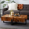 Rustic Teak Wood Coffee Table Brown - Olivia & May - 2 of 4