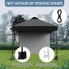 10'x10' Outdoor Canopy Tent with Sidewall, Easy Pop Up with Vented Roof, Outdoor Sun Shade for Garden Commercial Party - 4 of 4
