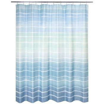 Metallic Ombre Striped Shower Curtain - Allure Home Creations